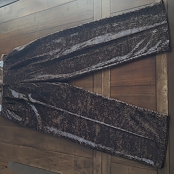 Sophia La Belle Vintage Faux Snakeskin Pant Suit Size M - Picture 6 of 9